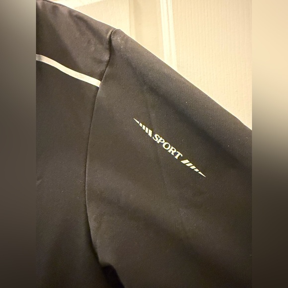 Men's Black Zip-Up Track Jacket and Pants Set - Picture 6 of 12